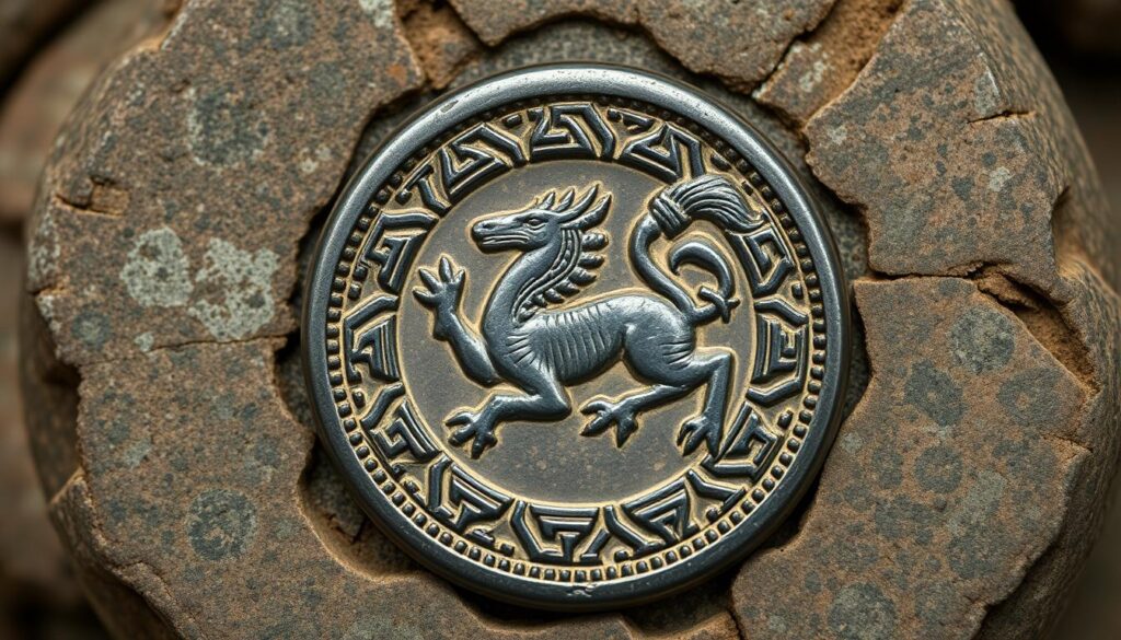 ancient coin symbol